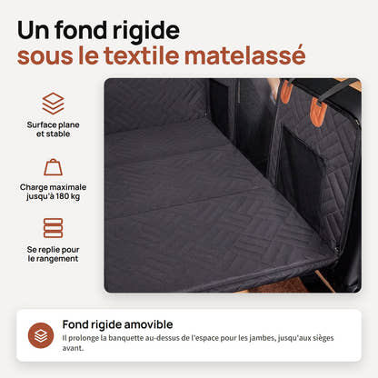 Fond rigide amovible sous le textile matelassé de la protection voiture pour chien Yzavo, jusqu'à 180 kg