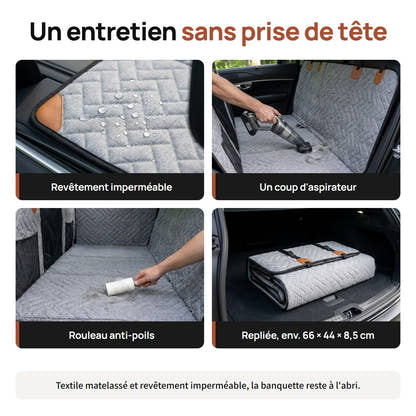 Entretien de la protection voiture pour chien Yzavo, revêtement imperméable, aspirateur, rouleau anti-poils, pliage compact