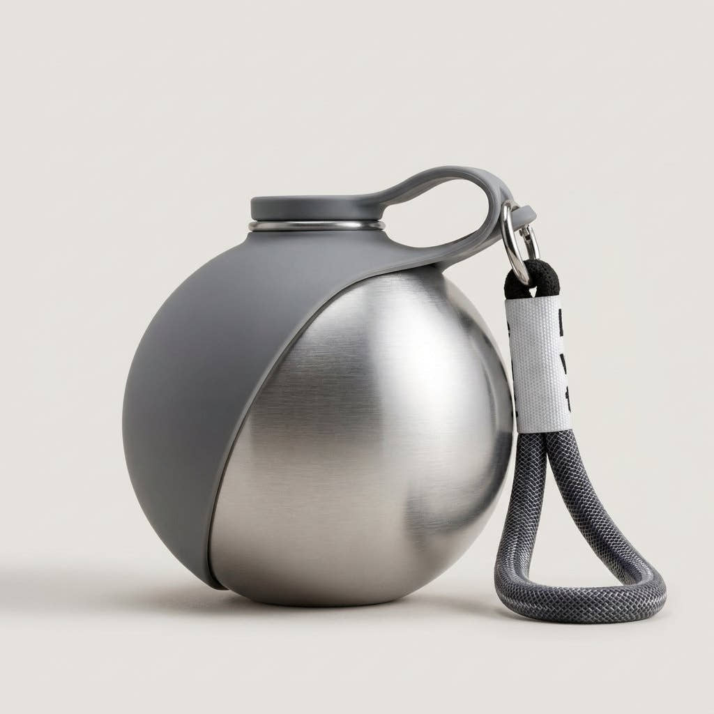 Gourde compacte Yzavo en acier inoxydable 304 avec sa dragonne